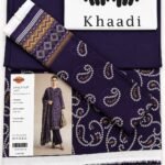 Khaadi 3 Piece Printed Lawn Suit Deep Purple with Printed Lawn Dupatta Unstitched Summer Collection