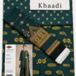 Khaadi 3 Piece Printed Lawn Suit Teal Green with Printed Lawn Dupatta Unstitched Summer Collection