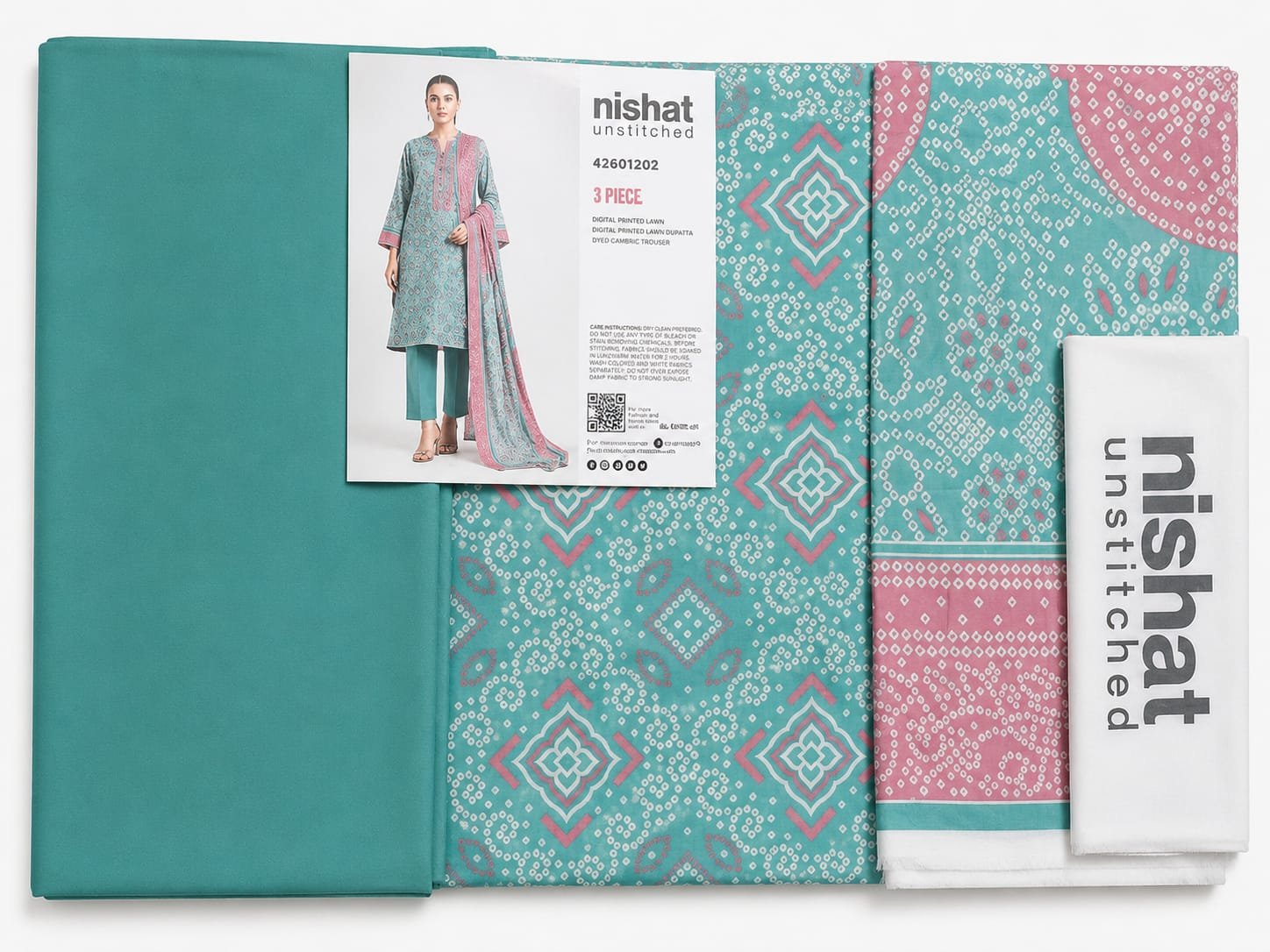 WhatsApp Image 2026-07-20 at 6.14.49 PM Nishat Unstitched 3 Piece Digital Printed Lawn Suit – Aqua & Pink - Image 1